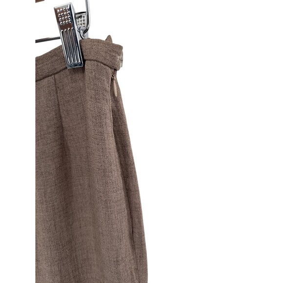 Emmelle Womens Medium Tan High-Waisted Trousers - Picture 5 of 9